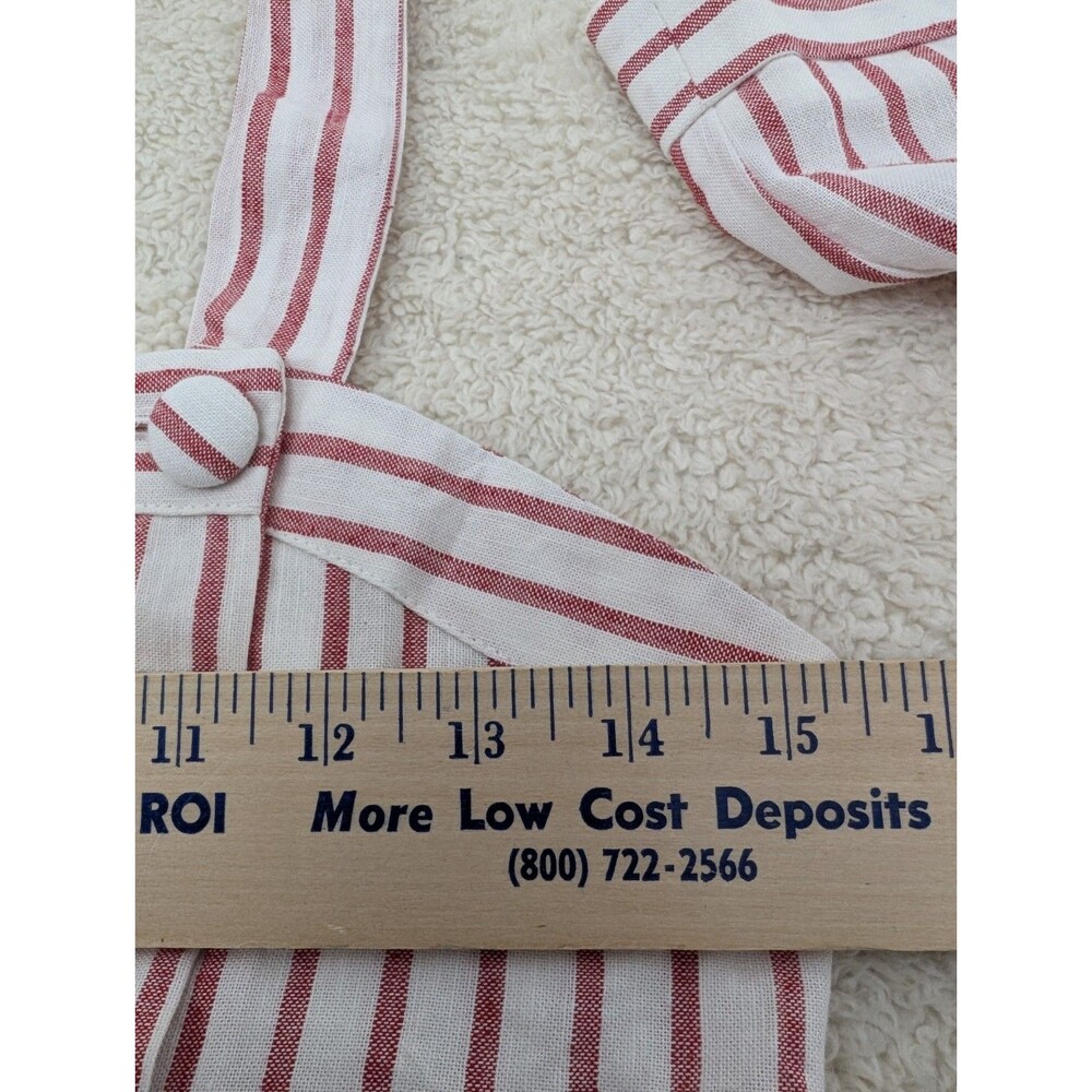 Forever 21 Contemporary Large Crop Top Skirt Set Linen Blend Festival Fun - Picture 14 of 15
